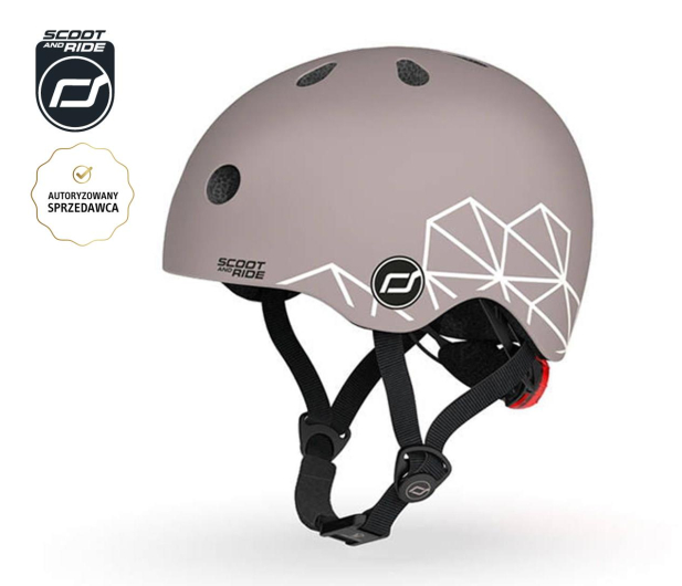 Scoot & Ride Kask Ochronny XXS-S dla dzieci 1-5 lat Brown Lines - 1039898 - zdjęcie 2